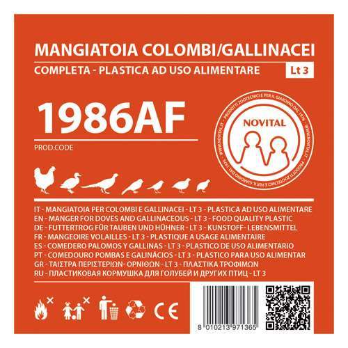 NOVITAL MANGIATOIA lt 3 - COLOMBI + GALLINACEI - Image 2