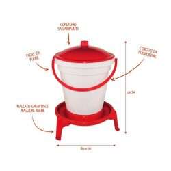 NOVITAL ABBEVERATOIO SERBATOIO RAPID CLEAN lt 18 + Gambe