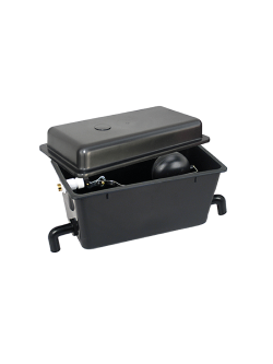 NOVITAL SERBATOIO PLASTICA Lt 8 + GALLEGGIANTE + 2 USCITE ANGOLARI Ø 22