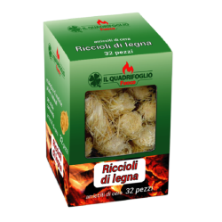 Riccioli di Legna con cera 32 pezzi